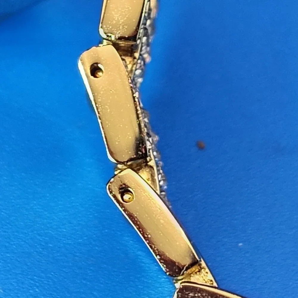 Vintage 2013 Michael Kors MK Logo Rhinestone Bust Down 35mm Women's Quartz Watch